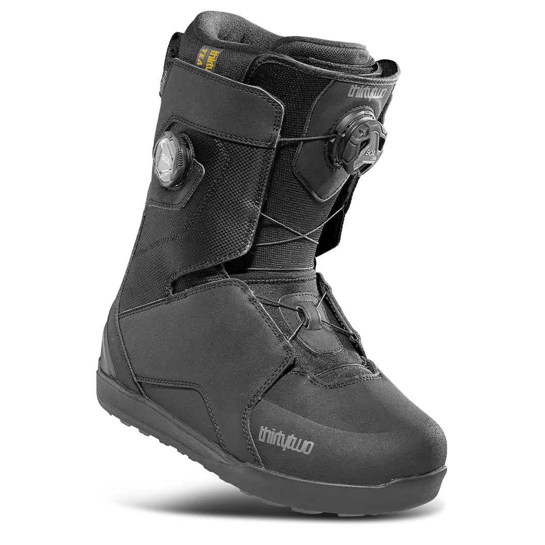 Thirtytwo Lashed Double BOA 2026 in Black/Grey, front three-quarter view