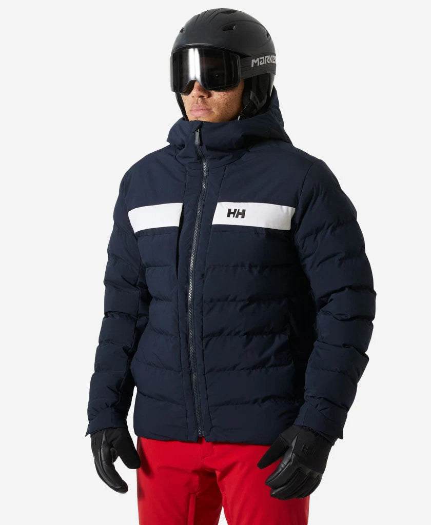 Helly Hansen Bossanova Puffy Jacket in Navy, on-body front