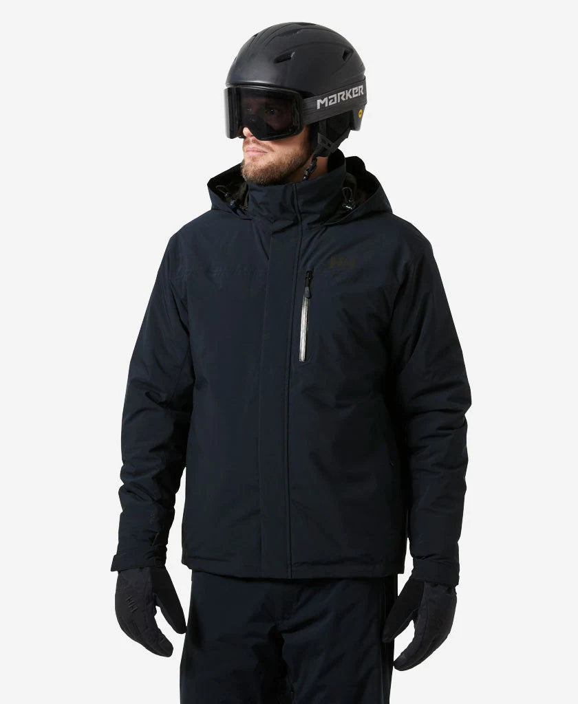 Helly Hansen Crewser Insulated Jacket in Navy, on-body front