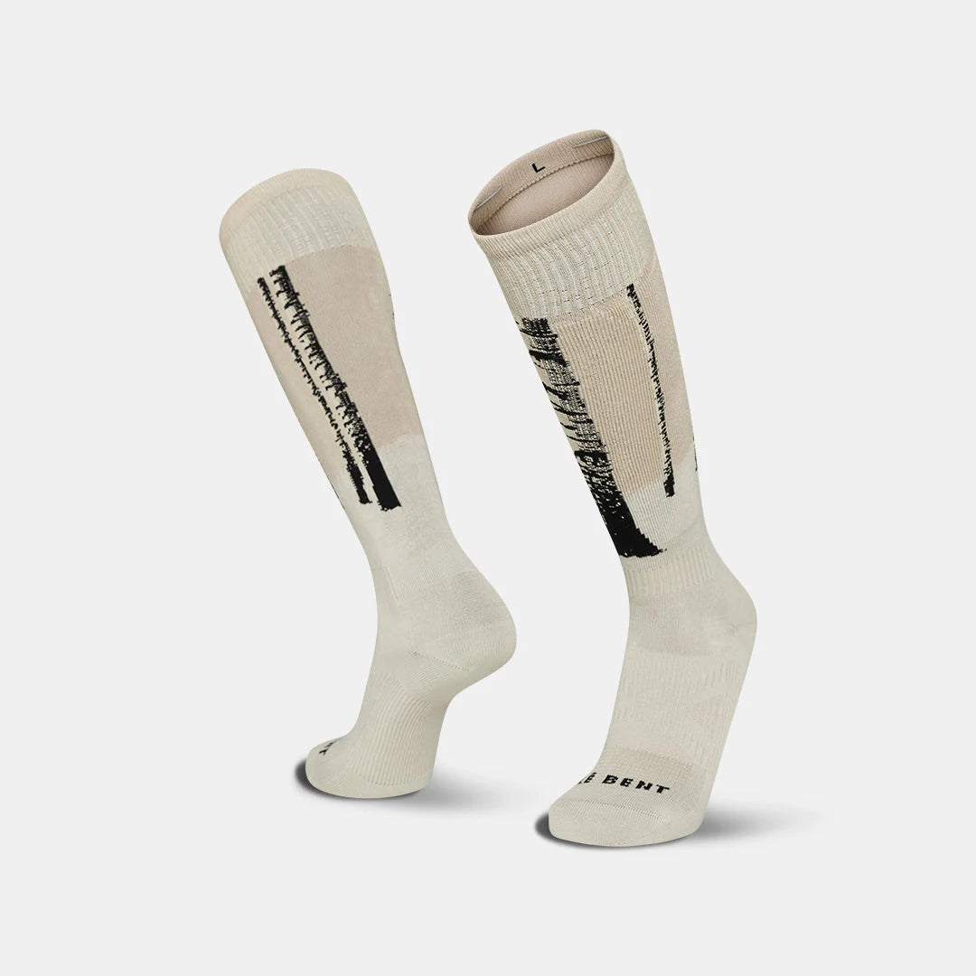 Le Bent Nikolai Schirmer Pro Series Zero Cushion Snow Sock in Pearl, product view
