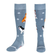 Hot Chillys Youth Winter Dogs Sock in Winter Dogs, front