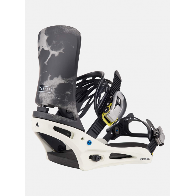 Mens Burton Cartel Re:Flex Snowboard Bindings / White/Graphic
