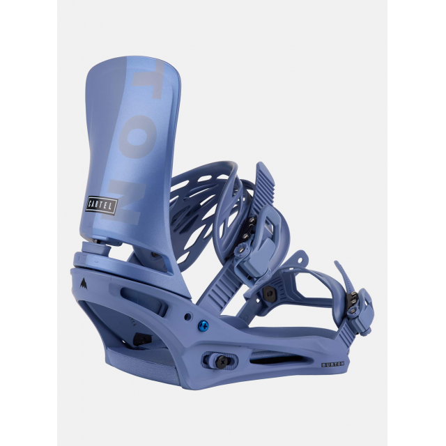 Mens Burton Cartel Re:Flex Snowboard Bindings / Slate Blue/Logo