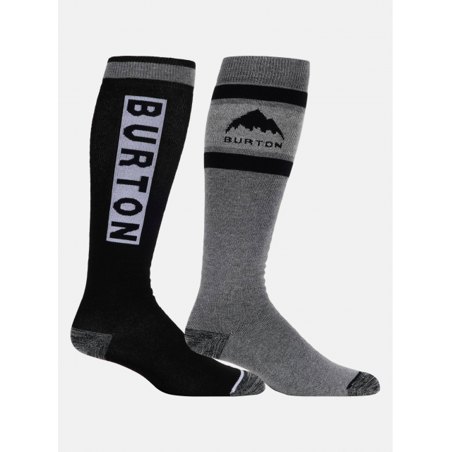 Burton Mens Weekend Midweight Socks 2-Pack True Black /  / Regular