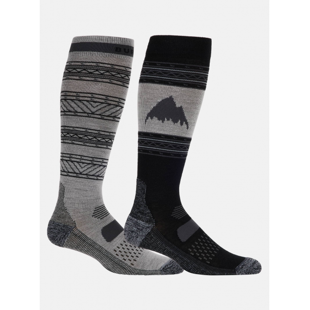 Burton Mens Performance Lightweight Sock 2 Pack True Black /  / Regular