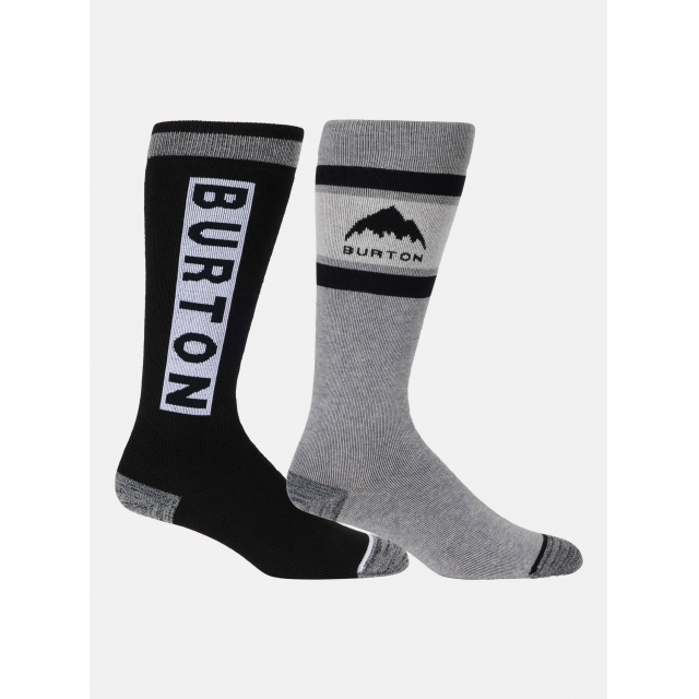 Burton Womens Weekend Midweight Socks 2-Pack True Black /  / Regular