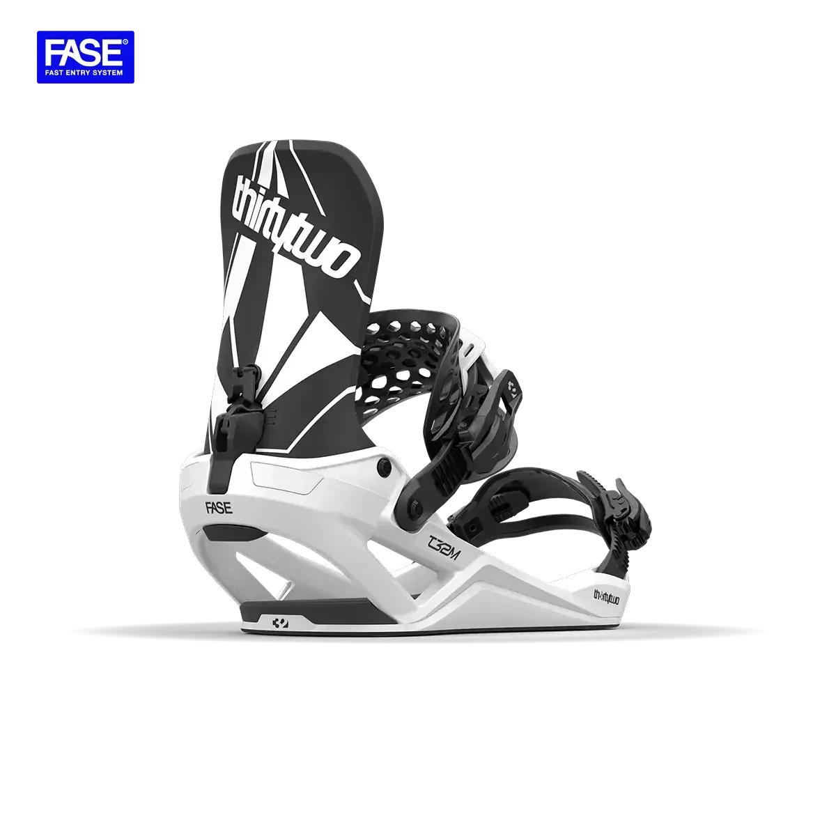 Thirtytwo Fase Snowboard Bindings Volcom 2026 in Volcom, front three-quarter binding view