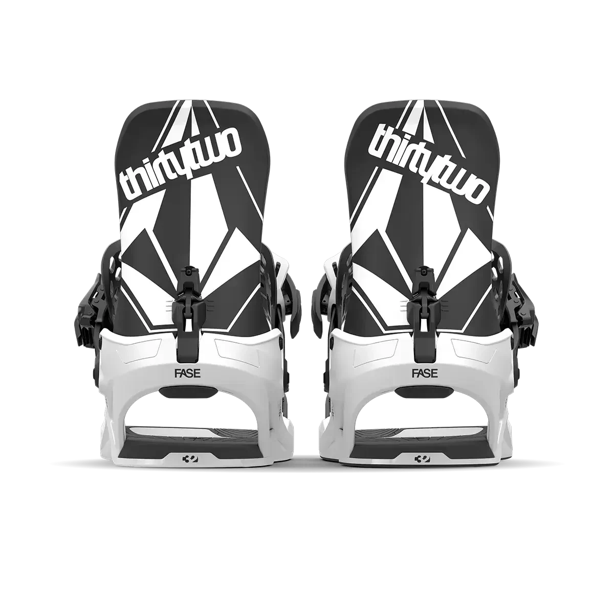 Thirtytwo Fase Snowboard Bindings Volcom 2026 in Volcom, back binding view