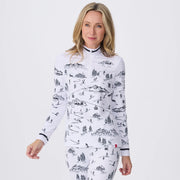 Krimson Klover Drifter Top in White, front view on model