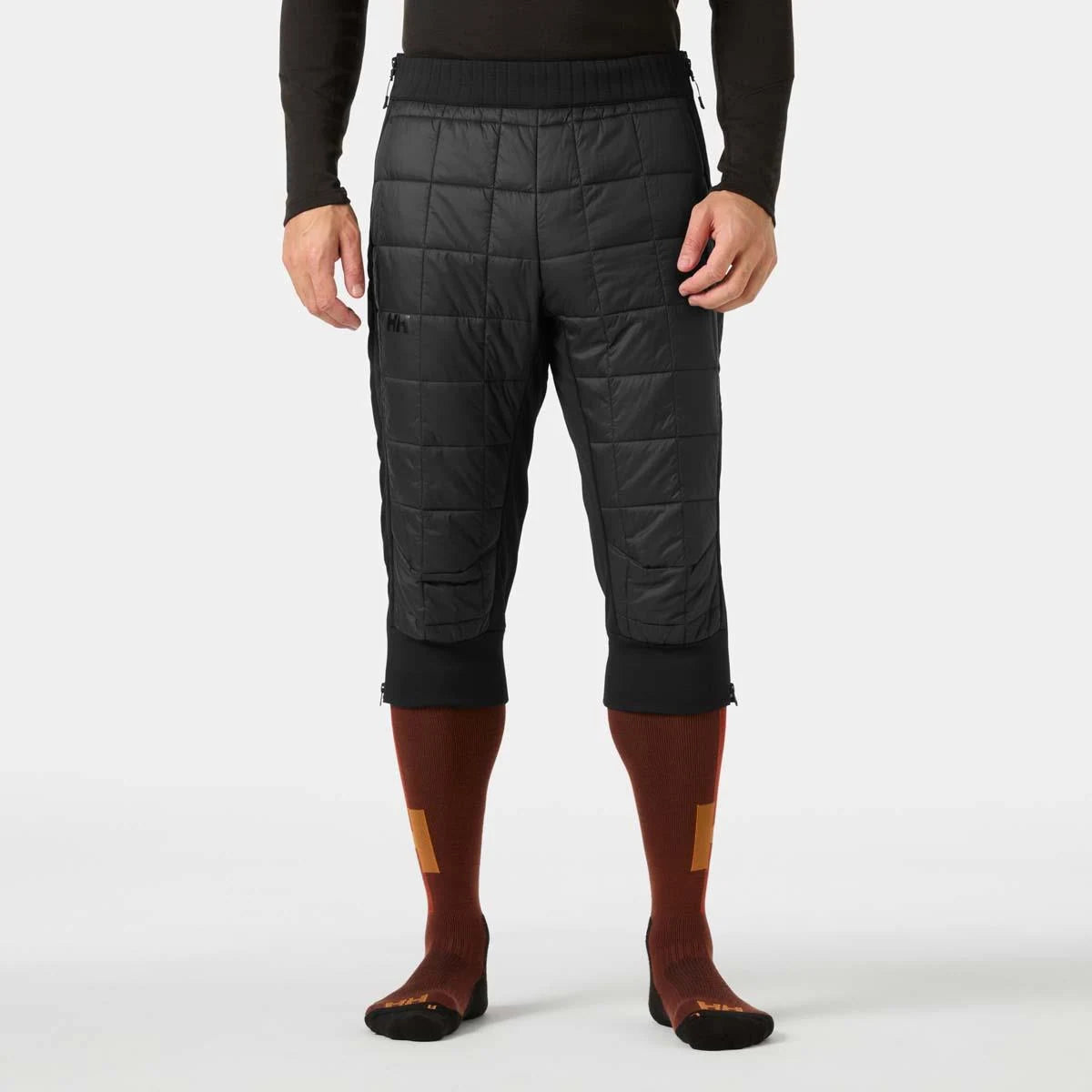 Helly Hansen Ridge Lifaloft 3/4 Pant in Black, on-body front