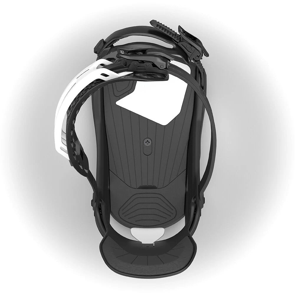 Thirtytwo Fase Snowboard Bindings in Black, binding footbed view