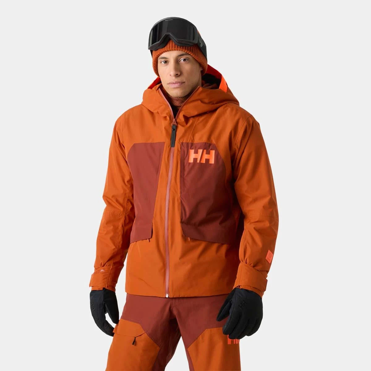 Helly Hansen Emiko Insulated Jacket in Ginger Biscuit, on-body front