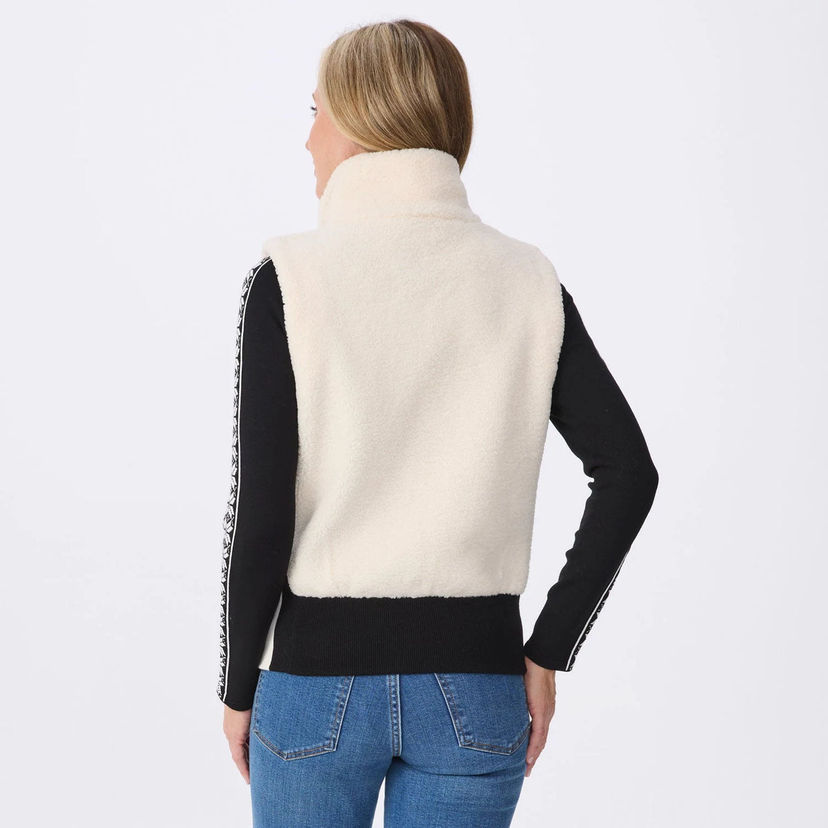 Krimson Klover Ember Vest in Natural, back view on model