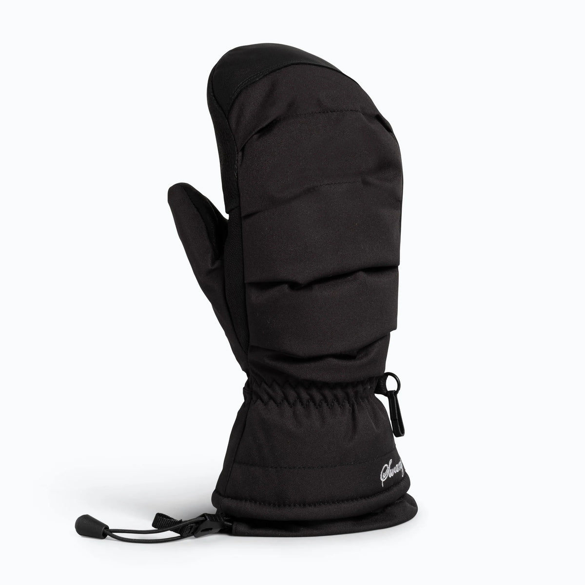 Swany Womens Ladown Mitt in Black, product view