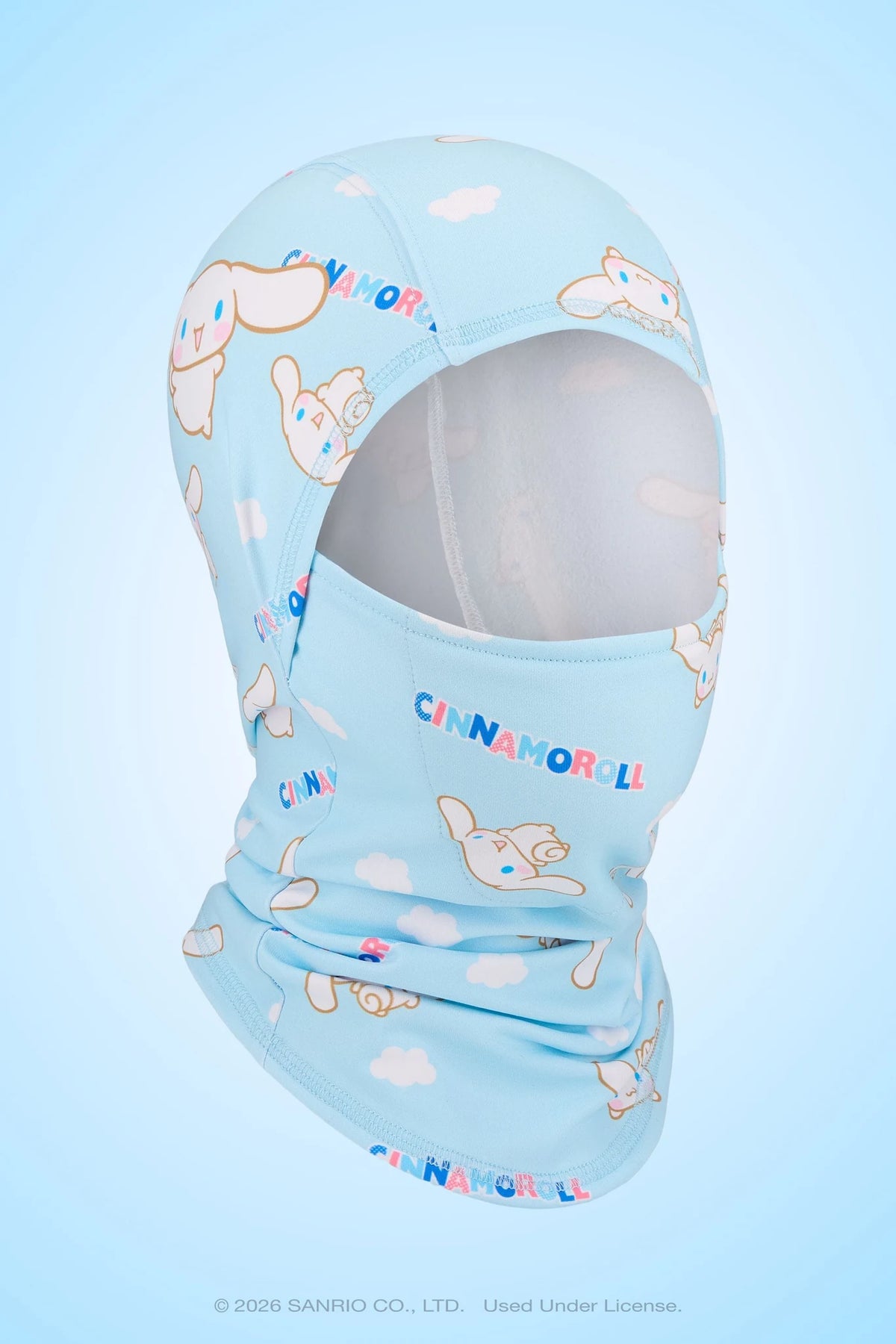 686 Hurra Hinged Balaclava in Cinnamoroll Blue, front product view