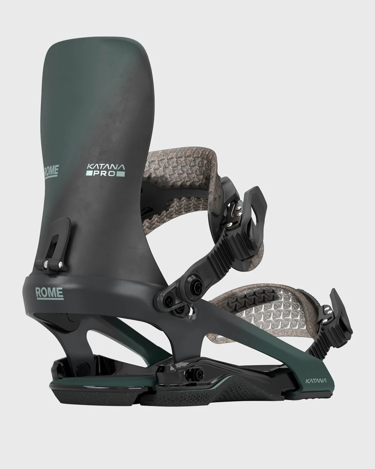 Rome Katana FW Pro in Black, rear three-quarter binding view