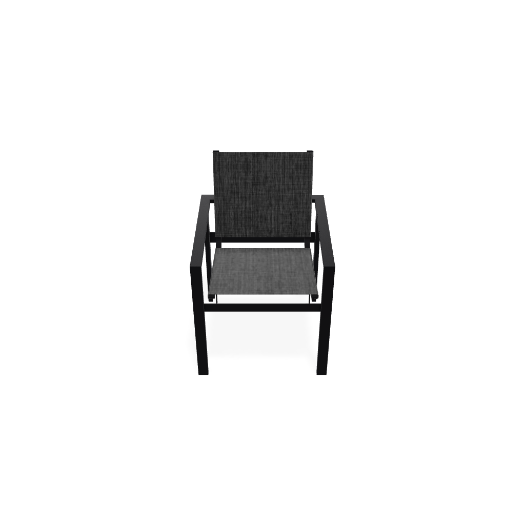 Telescope Tribeca Stacking Cafe Chair Black / Augustine Shadow Sling