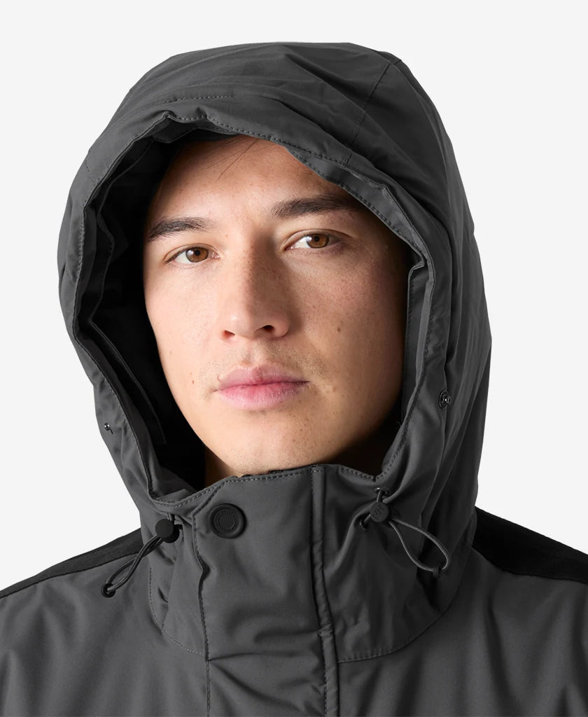 Helly Hansen Reine Parka in Thunder Grey, detail