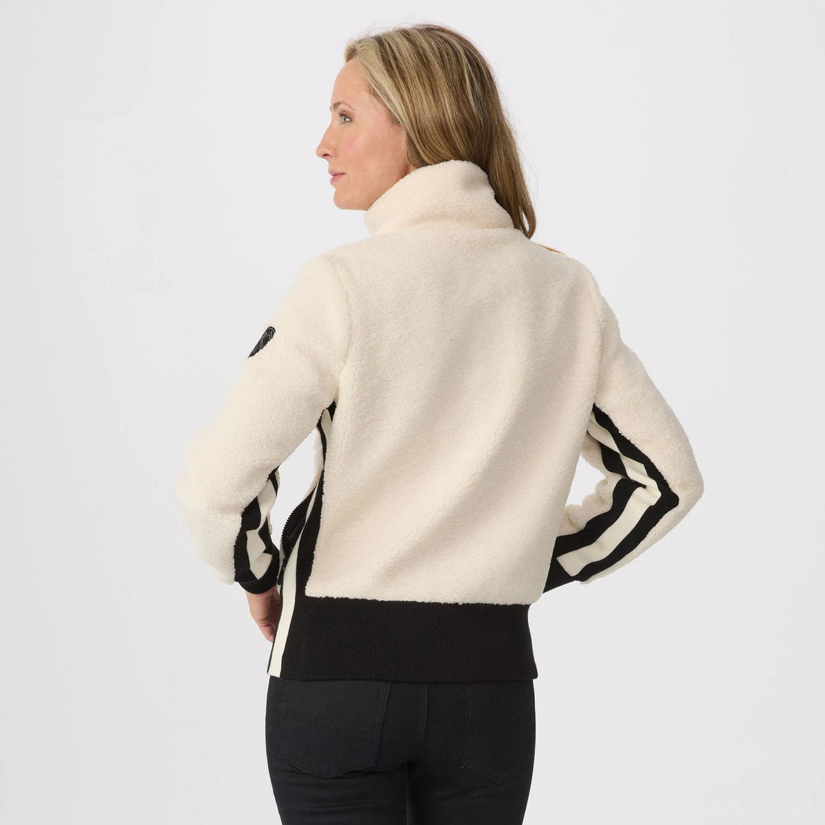 Krimson Klover Stevie Jacket in Natural, back view on model