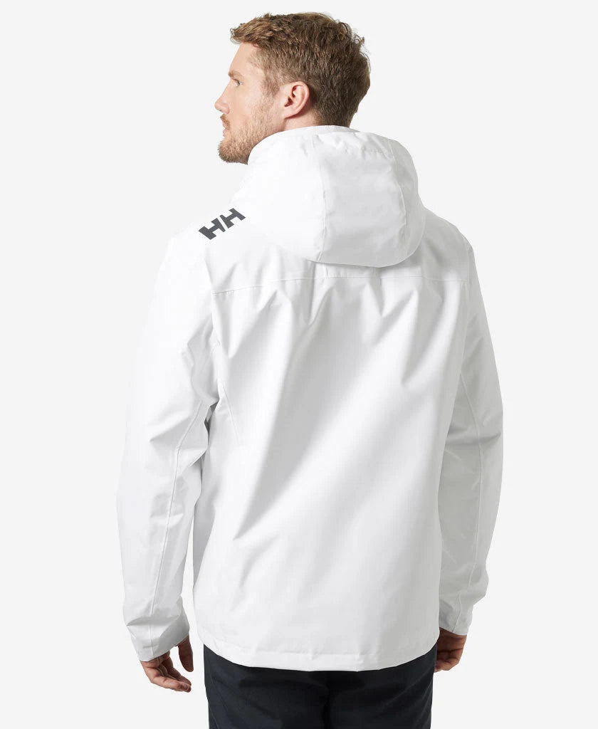 Helly Hansen Crew Hooded Midlayer Jacket 2 in White, back