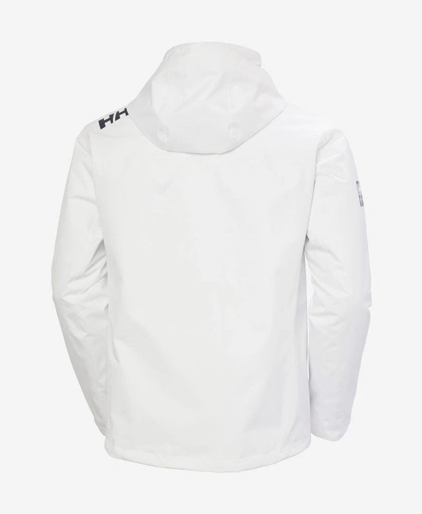 Helly Hansen Crew Hooded Midlayer Jacket 2 in White, back