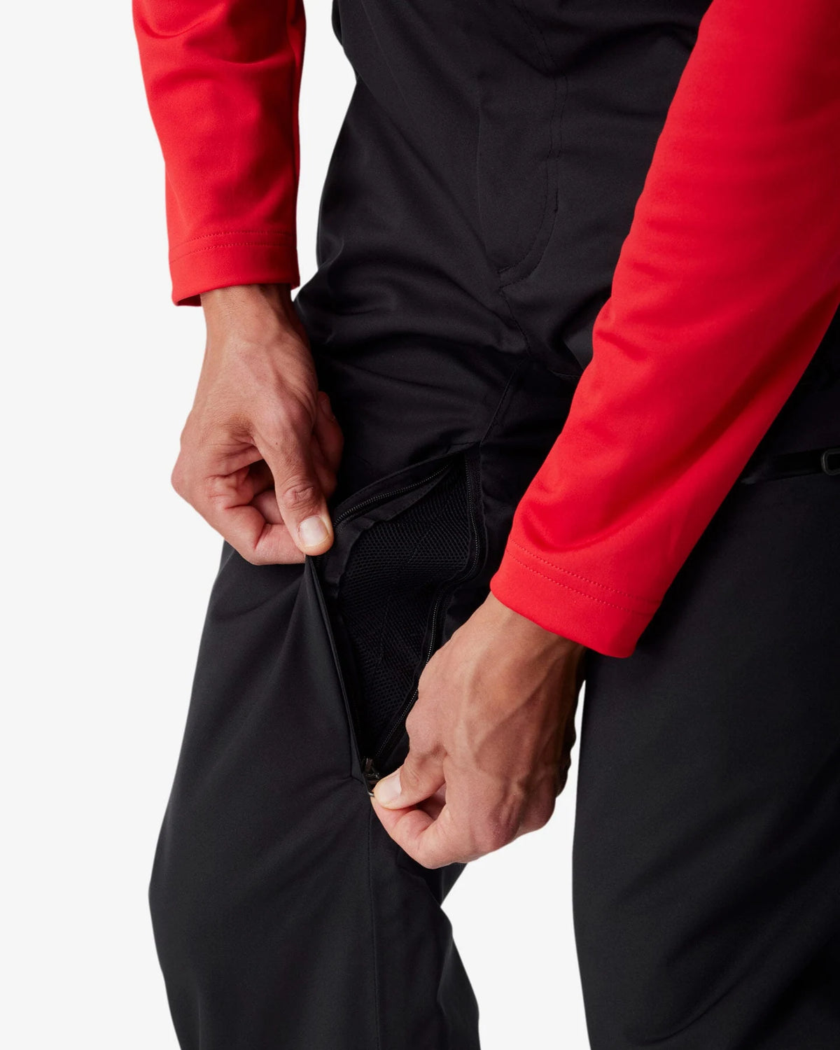 Spyder Dare Pants Lengths in Black, detail view