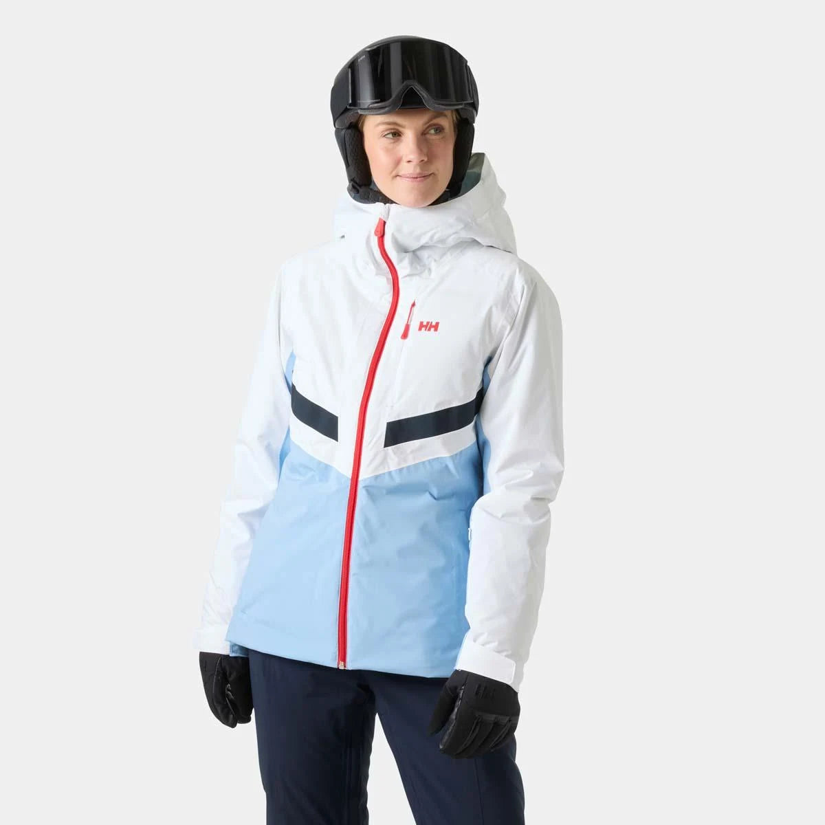 Helly Hansen Womens Edge 3.0 Jacket in Bright Blue, on-body front