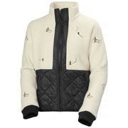 Helly Hansen Womens Bliss Hybrid Jacket in Cream Skiers Embroidery, front