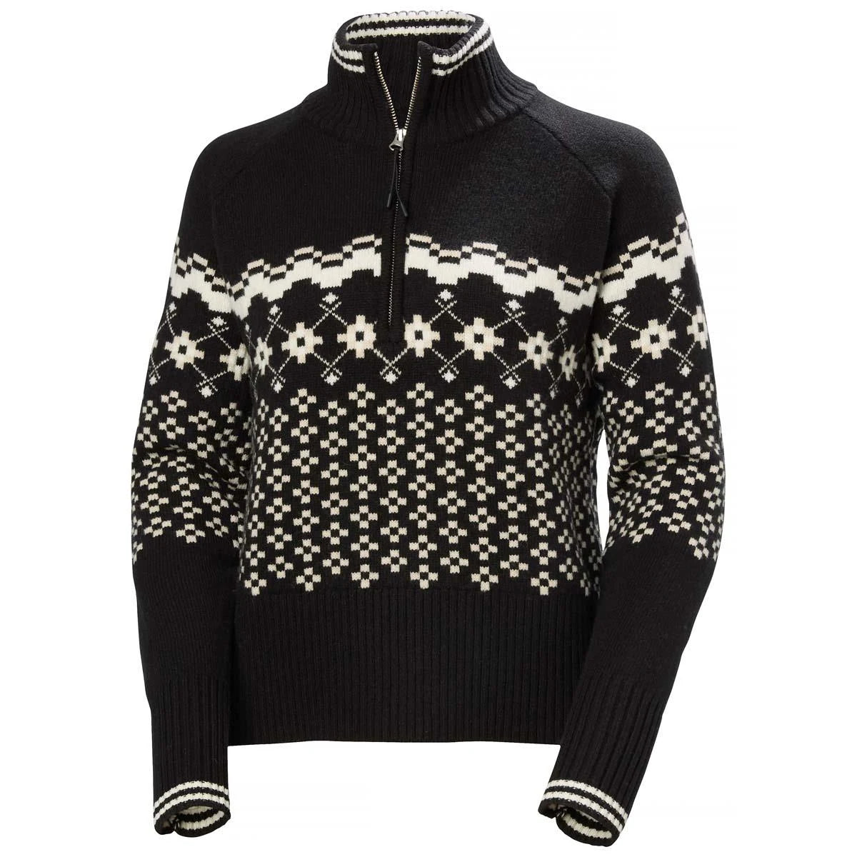 Helly Hansen Womens Après Knit Sweater in Black, front