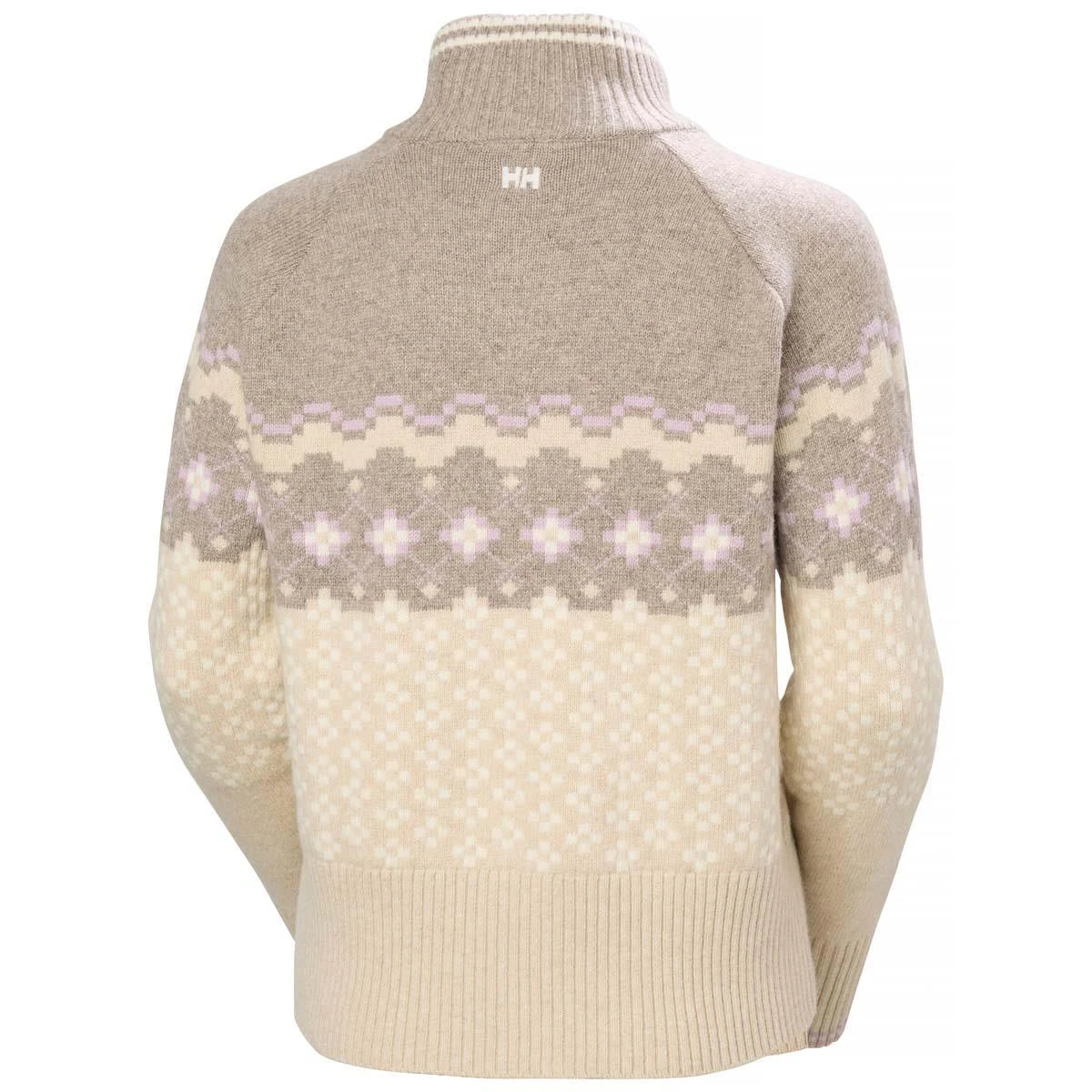 Helly Hansen Womens Après Knit Sweater in Elmwood Melange, back