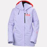 Helly Hansen Womens Powshot Jacket in Bright Lavender, front