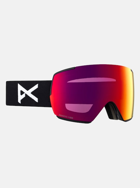 Anon M5 Low Bridge Fit Goggles (Toric) Black / Perceive Sunny Red (14% / S3) / Perceive Cloudy Burst (59% / S1)