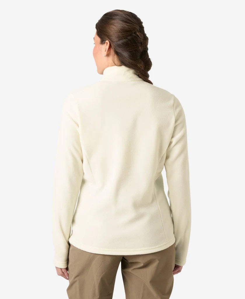 Helly Hansen Womens Daybreaker 1/2 Zip Fleece in Snow, back