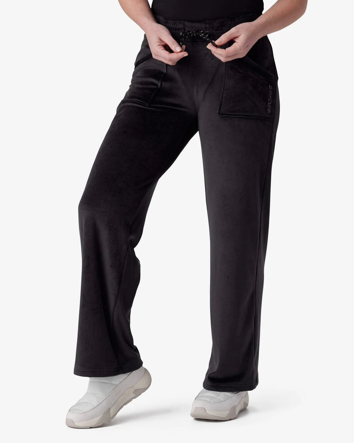Spyder Shimmer Pants in Black, front view on model