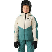 Helly Hansen Junior Girl Snowbliss Jacket in Opal Green, front