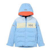 Helly Hansen Kids Vertical Insulated Jacket in Bright Blue, front view