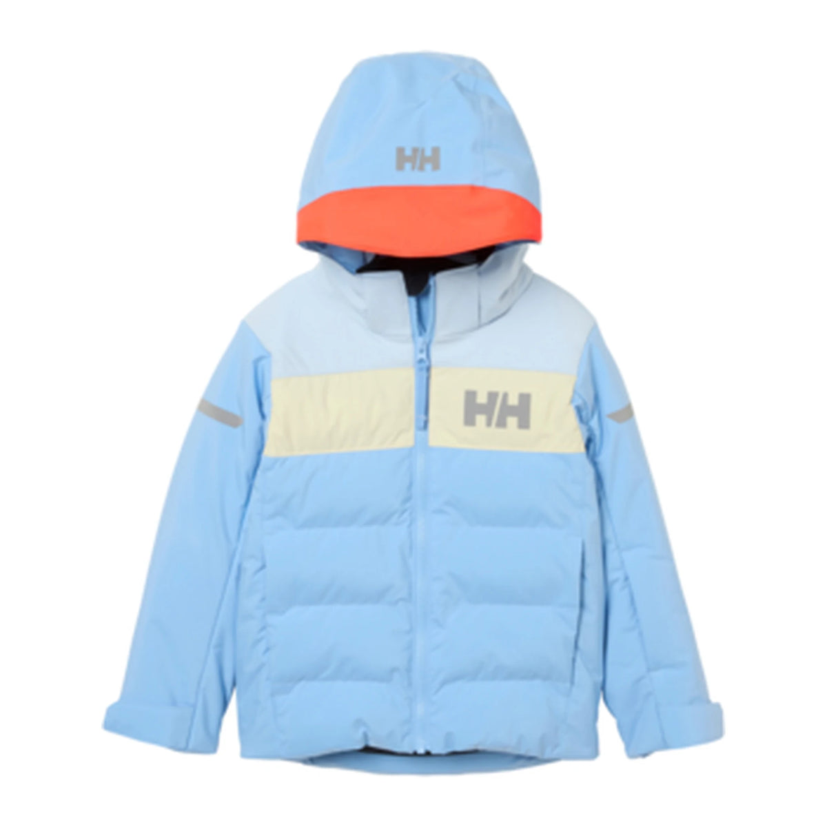 Helly Hansen Kids Vertical Insulated Jacket in Bright Blue, front view