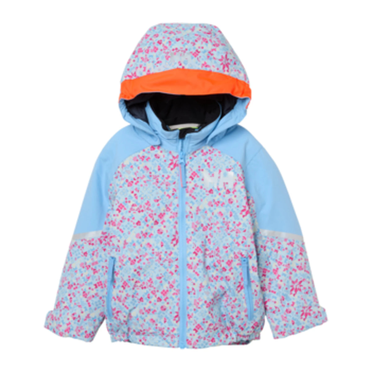 Helly Hansen Kids Legend Jacket in Bright Blue Aop, front view