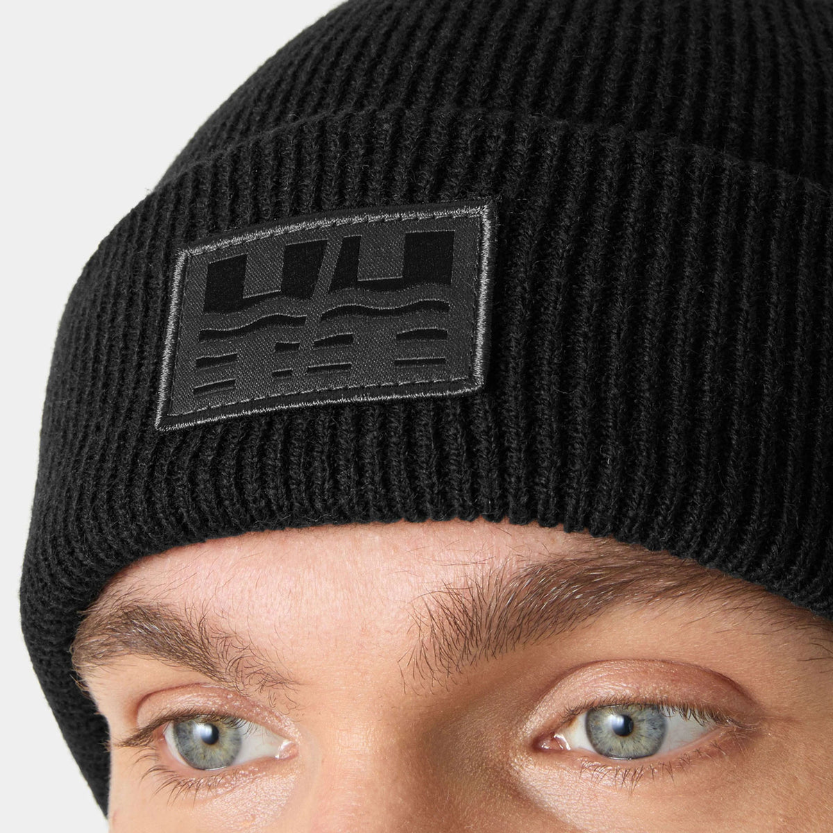 Helly Hansen Sea Gear Beanie in Black, detail