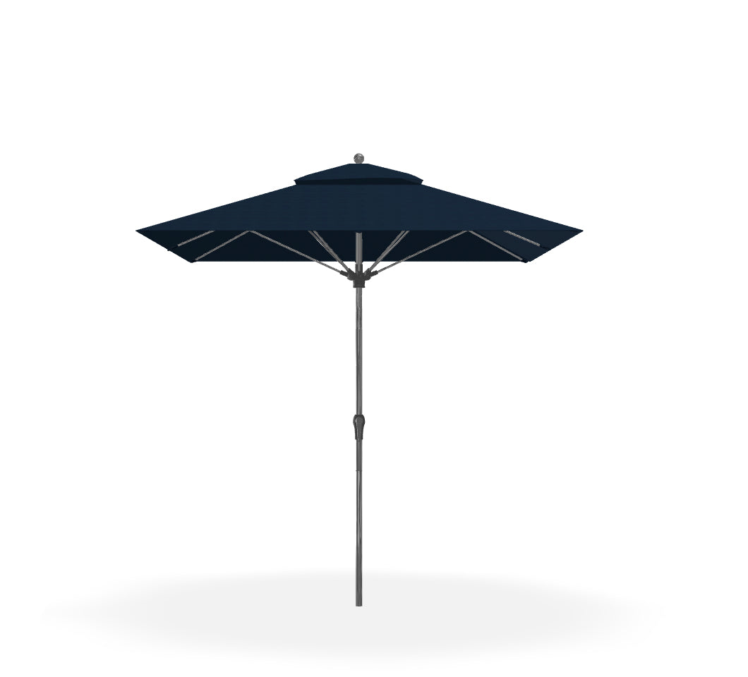 Frankford Umbrellas Monterey 8x10 Auto Tilt Umbrella Platinum / Captain Navy