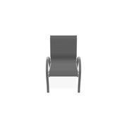 Telescope Aruba Sling Stacking Arm Chair Graphite / Titanium Sling