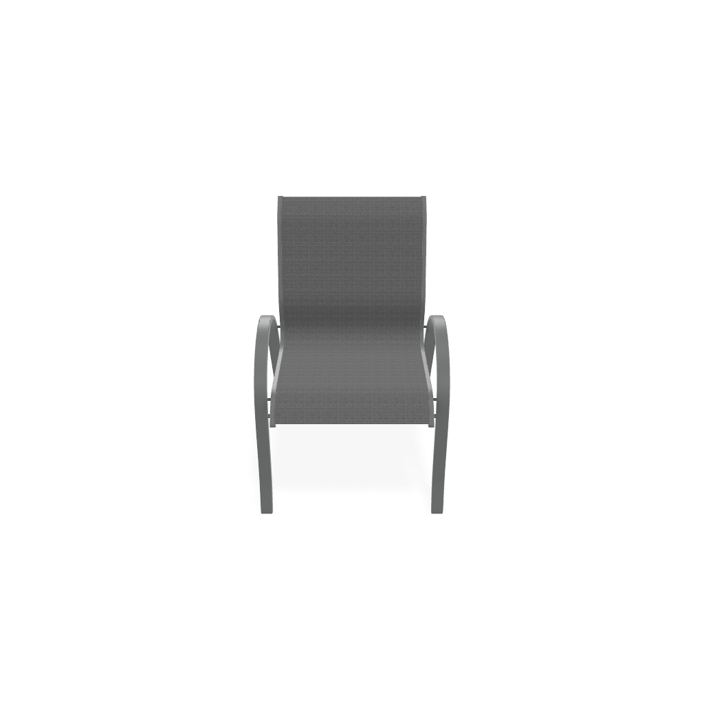 Telescope Aruba Sling Stacking Arm Chair Graphite / Titanium Sling