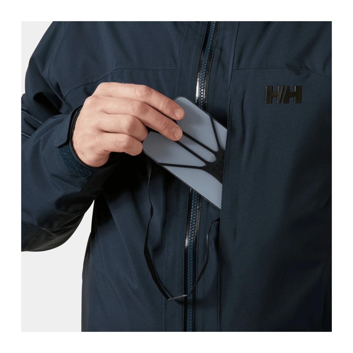 Helly Hansen Courchevel Jacket in Navy, detail