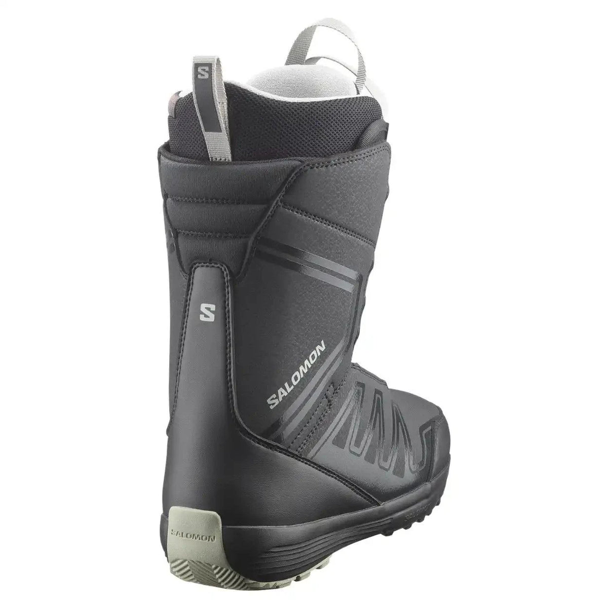 Salomon Pearl BOA 2027 in Black / Wrought Iron, rear three-quarter view