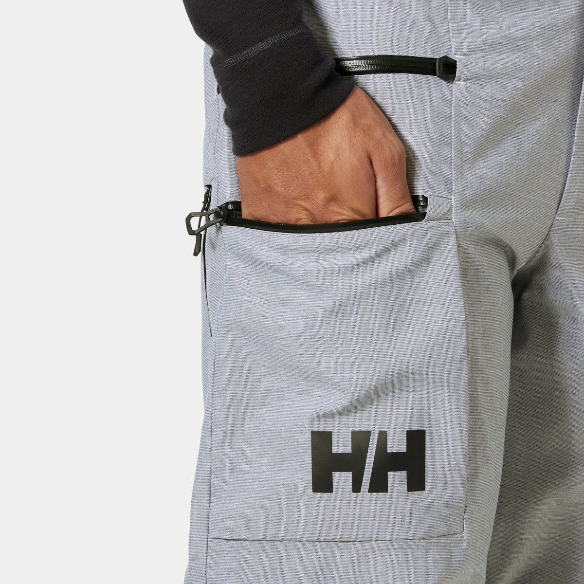 Helly Hansen Garibaldi 2.0 Pant in Grey Melange, detail