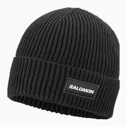 Salomon Classic Beanie Unisex 2027 in Deep Black, front product view