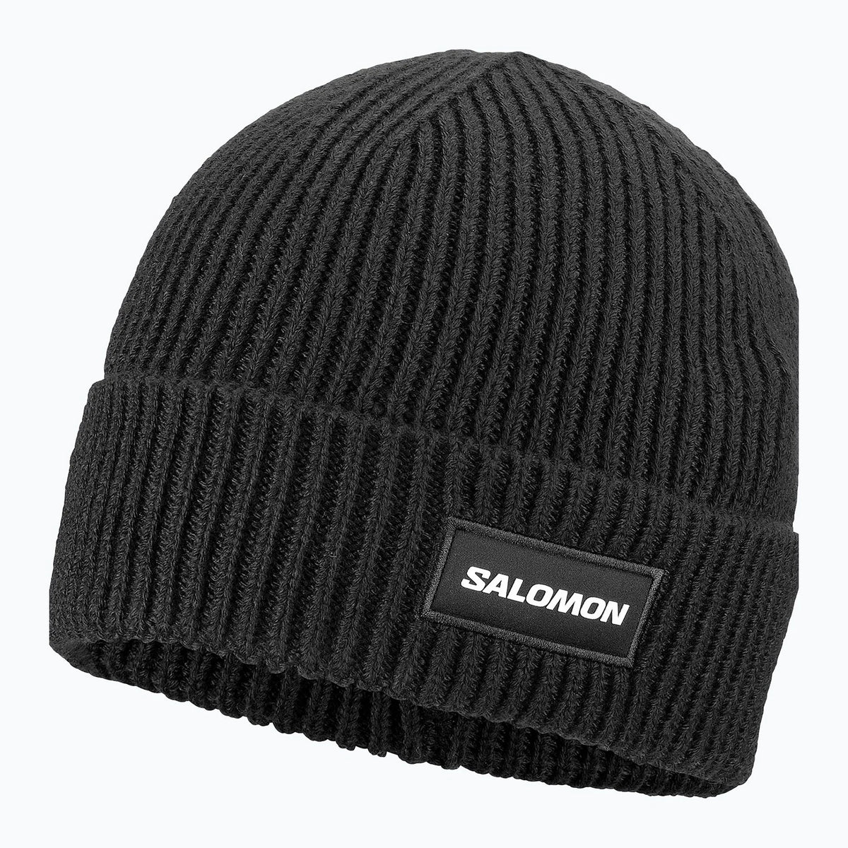Salomon Classic Beanie Unisex 2027 in Deep Black, front product view