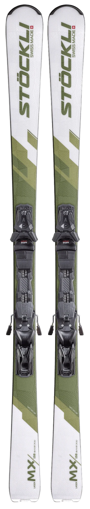 Stockli Laser MX Womens Skis + MC11 Bindings 2027, ski and binding package view