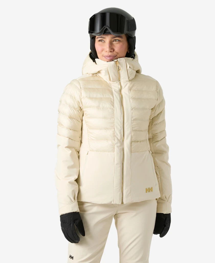 Helly Hansen Womens Avanti Jacket in Cream, on-body front