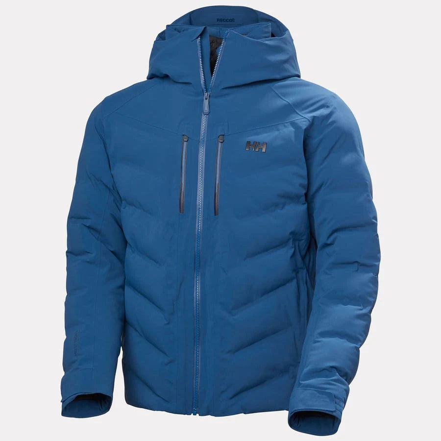 Helly Hansen Alpha Puffy Jacket in Dark Blue, front